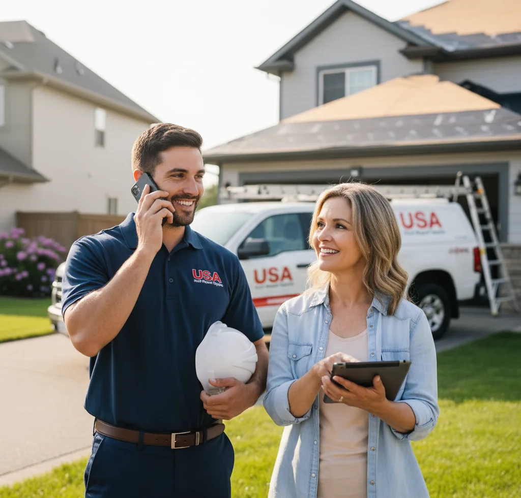 USA Roof Repair Experts customer support in Maple Lake